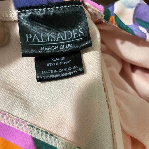 Palisades Beach Club Women's Tropical Floral Swimsuit Bikini Plus Size XL Sexy - Picture 8 of 10